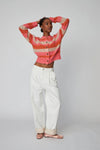 Stella Nova Two Toned Cotton Pants - Denim Moon