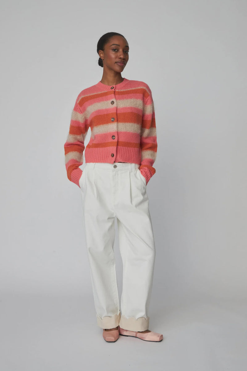 Stella Nova Two Toned Cotton Pants - Denim Moon
