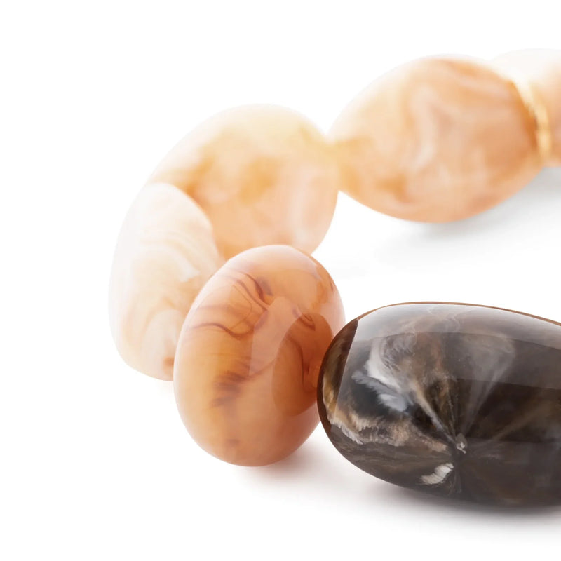 Vanessa Baroni Unique Flex Bracelet  - Creme Brulee Marble