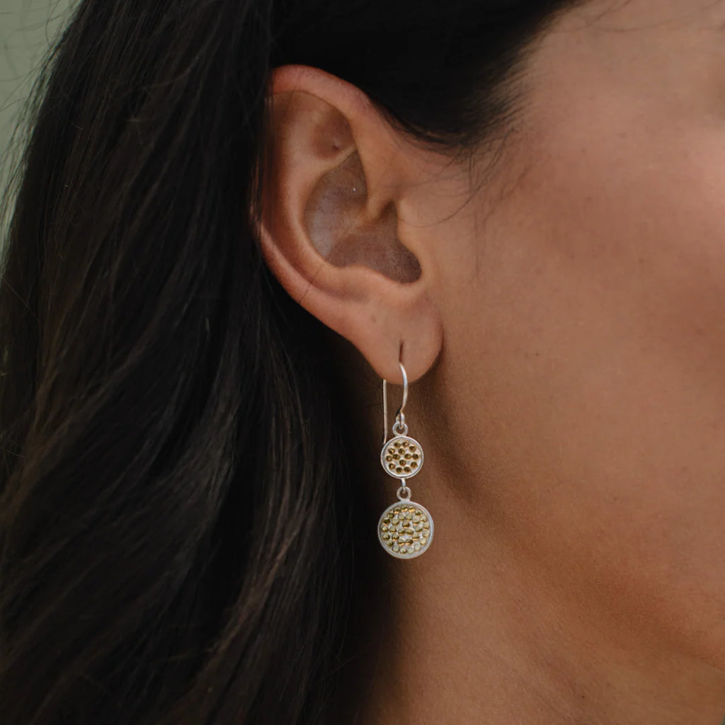 Anna Beck Clarity Earrings - Gold/Silver