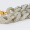 Vanessa Baroni Flat Chain Bracelet - Snow Green Marble