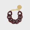 Vanessa Baroni Flat Chain Bracelet - Bordeaux Marble