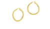 The Hoop Station Shiny Wave Hoops - Gold