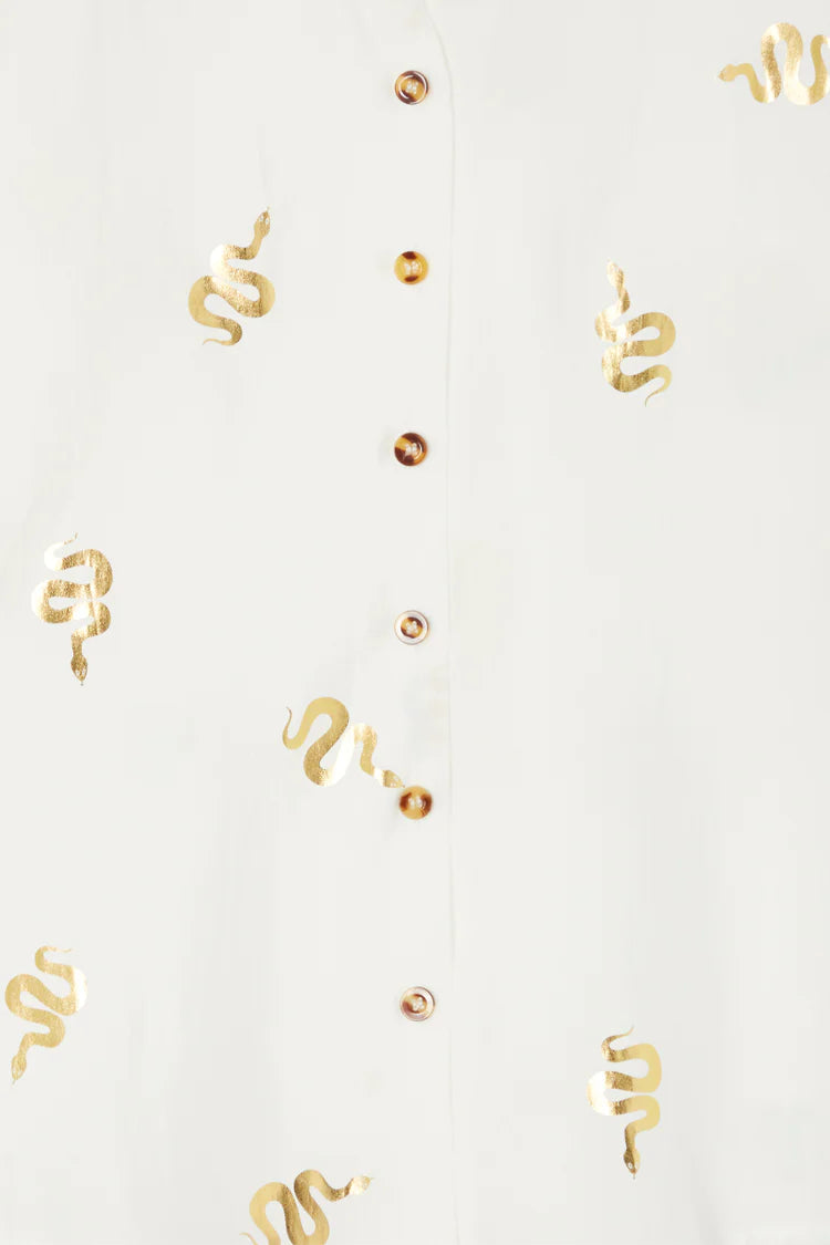 Never Fully Dressed Miley Shirt - Gold Snake