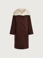 Varley Annalise Reversible Wrap Coat - Deep Mahogany