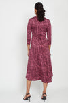 Onjenu Amy Dress - Abstract Pink Bordeaux
