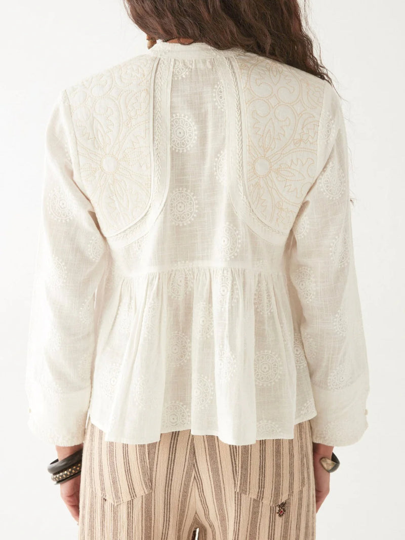Maison Hotel Ariana Blouse - Mosaique Ivory