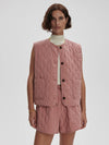 Varley Karla Quilted Gilet - Ash Rose