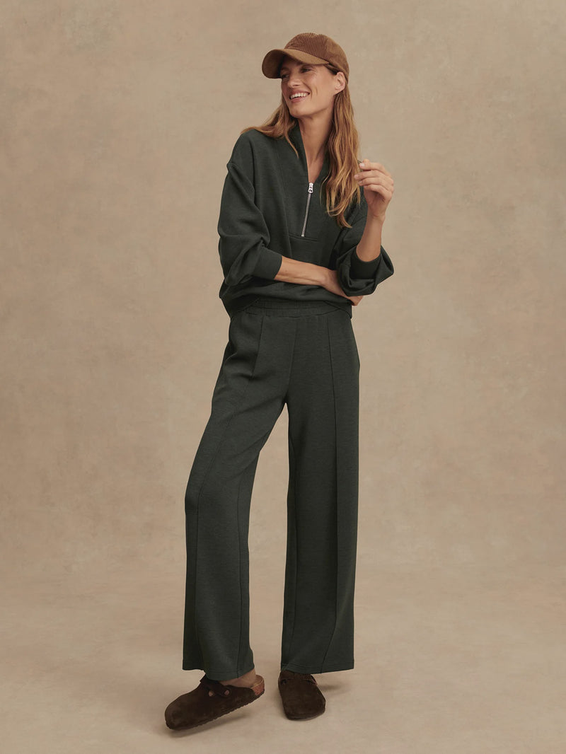 Varley The Wide Leg Pant 30 - Olive Marl