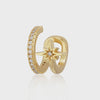 Scream Pretty Double Band Small Ear Cuff - Gold
