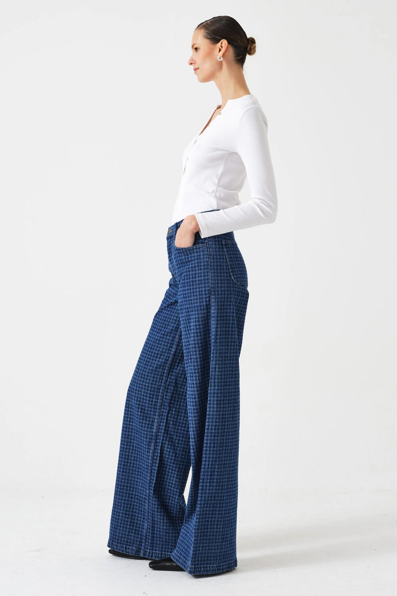 Seventy + Mochi Bay Jean  - Houndstooth Idaho