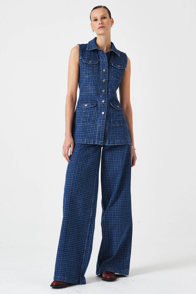 Seventy + Mochi Bay Jean  - Houndstooth Idaho