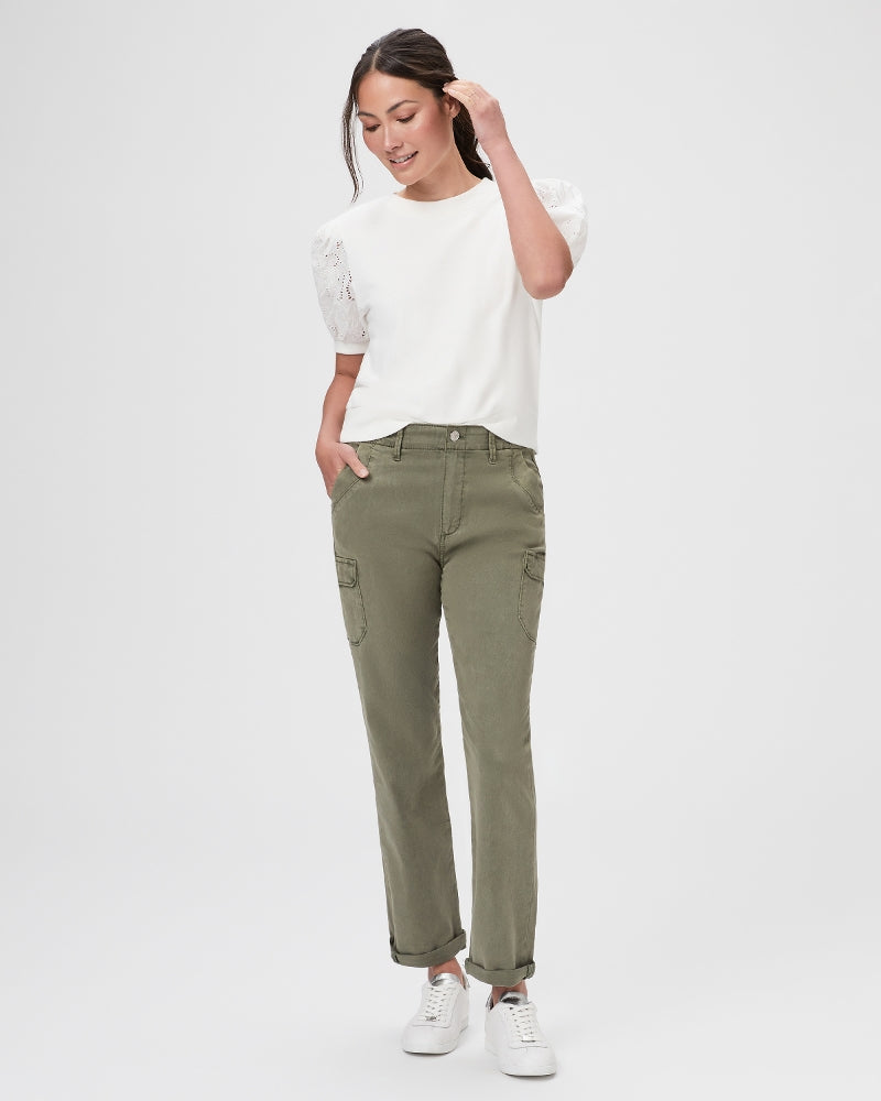 Paige Drew Cargo Jeans - Vintage Ivy Green