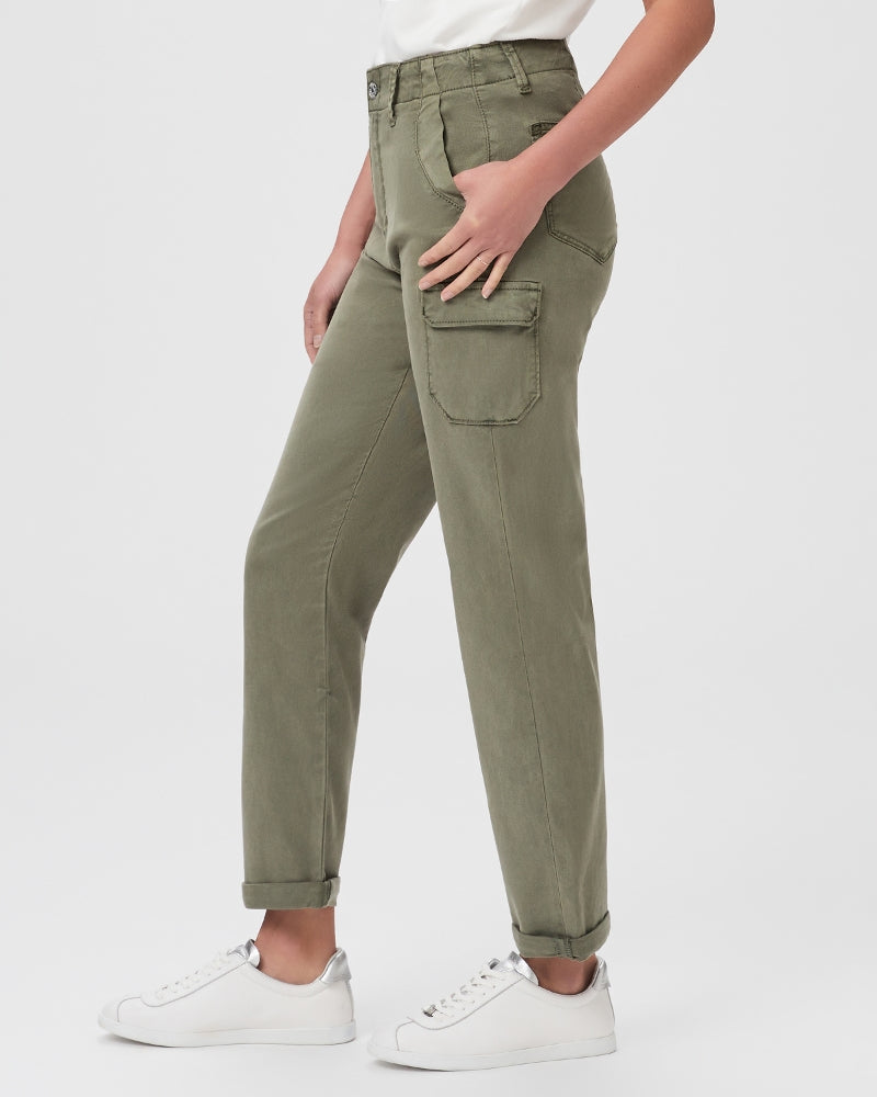 Paige Drew Cargo Jeans - Vintage Ivy Green