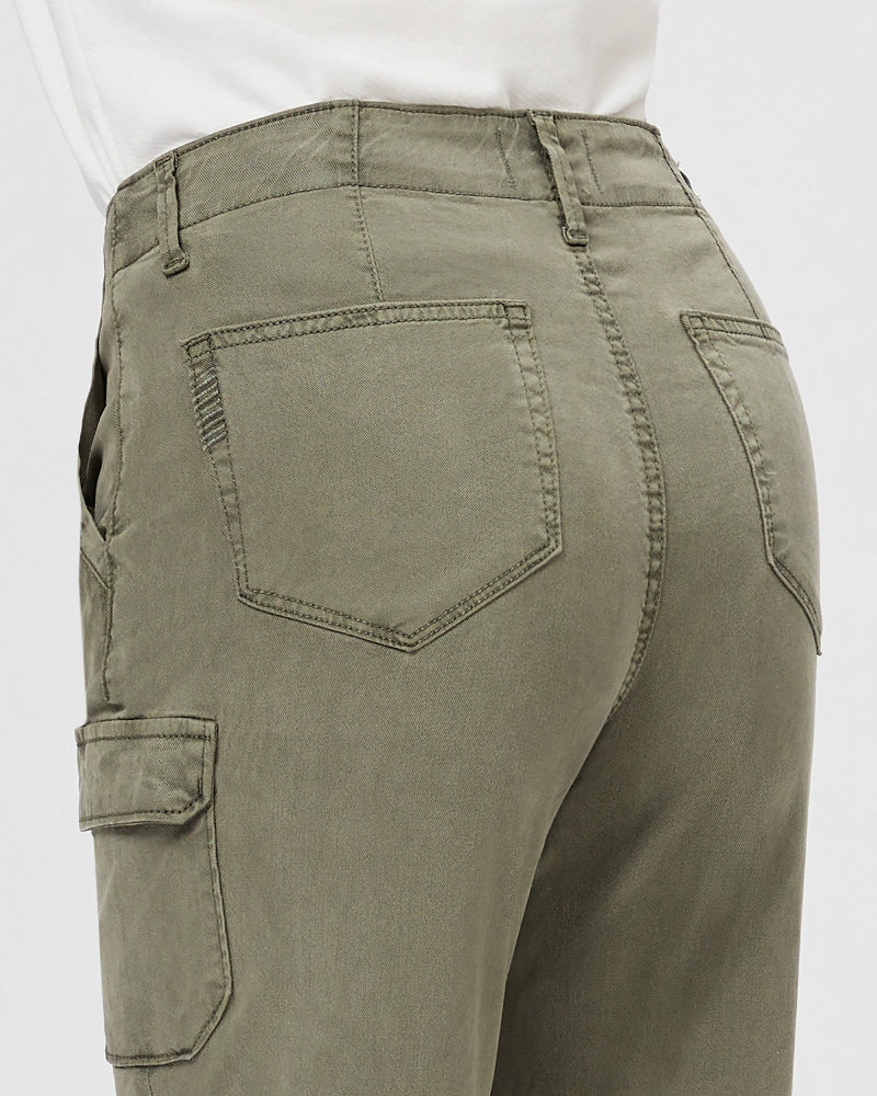 Paige Drew Cargo Jeans - Vintage Ivy Green