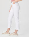 Paige High Rise Brigitte Raw Hem Jeans - White Noise Distressed