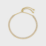 Orelia Crystal Tennis Slider Bracket - Gold