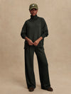 Varley Barker High Neck Sweat - Olive Marl