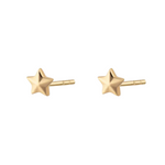 Scream Pretty Faceted Star Stud Earrings - Gold Plated