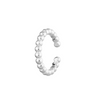 Scream Pretty Solder Dot Bead Single Ear Cuff - Sterling Silver