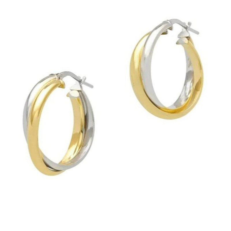 The Hoop Station 2-Tone Twists -Gold/Silver