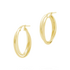 The Hoop Station Duo Oval Hoops - Gold