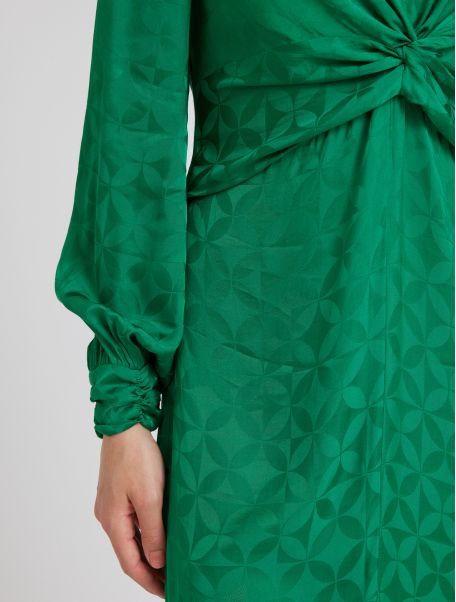 Idano Douce Uni Dress - Jardin