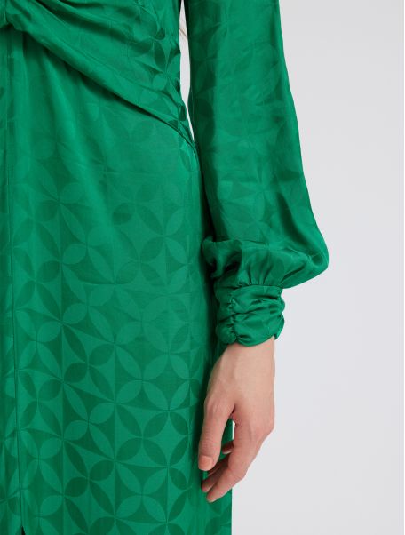 Idano Douce Uni Dress - Jardin