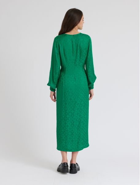 Idano Douce Uni Dress - Jardin