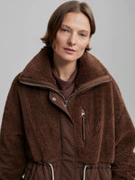 Varley Walsh Quilt Sherpa Coat - Chestnut
