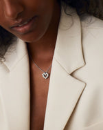 Edblad Affinity Pearl Heart Necklace - Steel