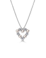 Edblad Affinity Pearl Heart Necklace - Steel