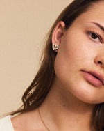 Edblad Affinity Pearl Heart Stud Earrings  - Gold