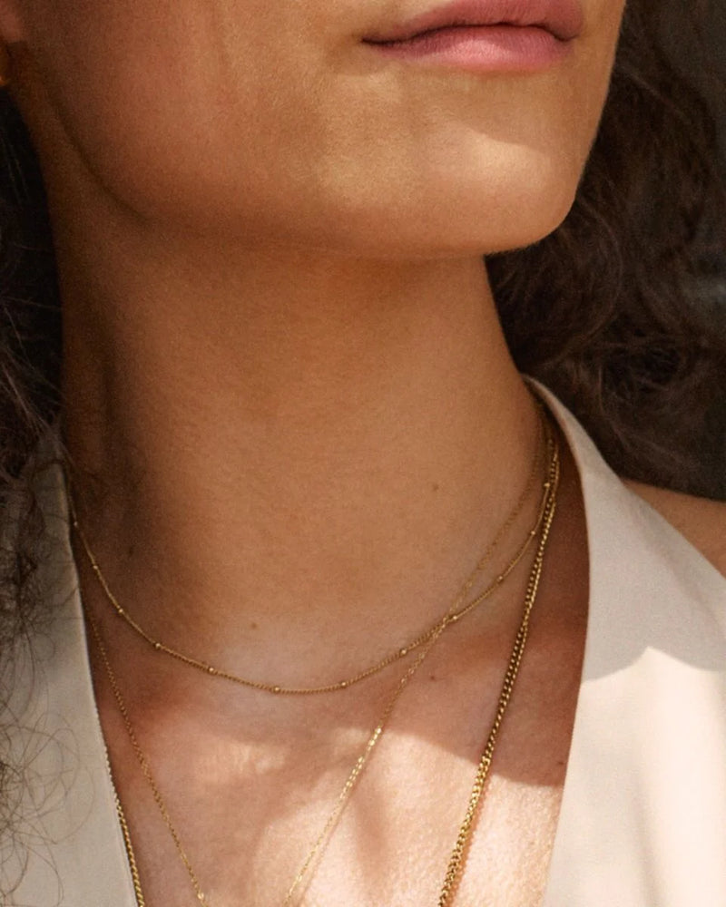 Edblad Beaded Chain Necklace - Gold