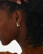 Edblad Crest Hoops Earrings Large - Gold