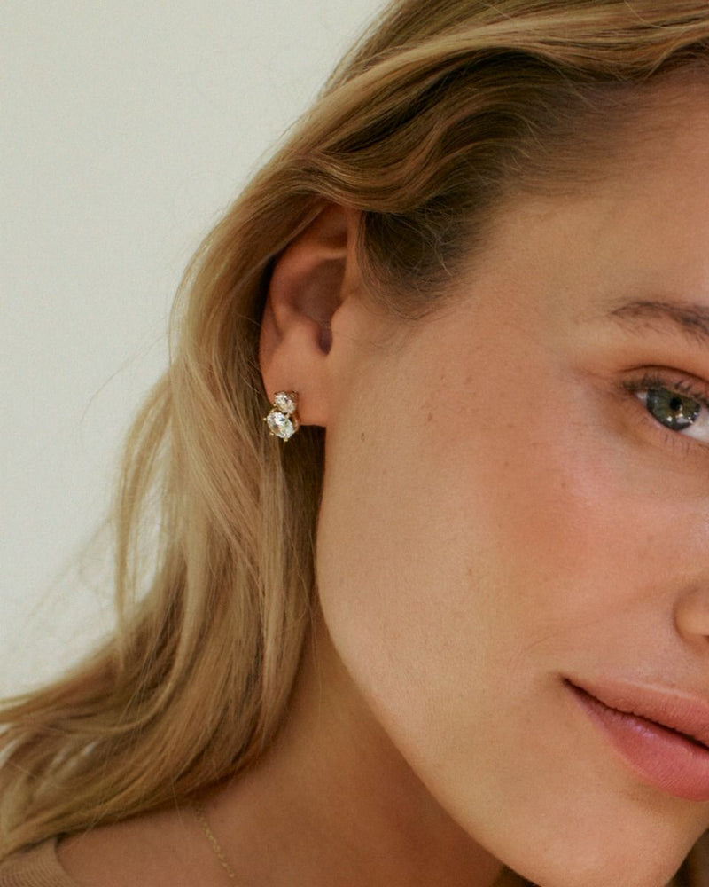 Edblad Crown Studs Duo Earrings - Gold