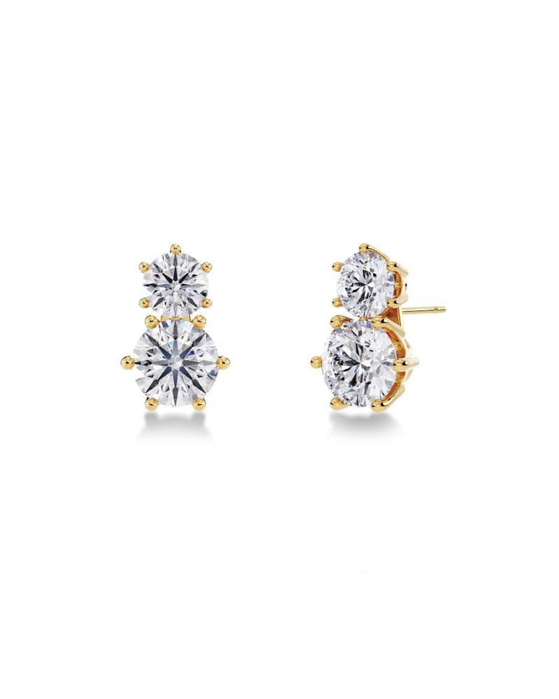 Edblad Crown Studs Duo Earrings - Gold