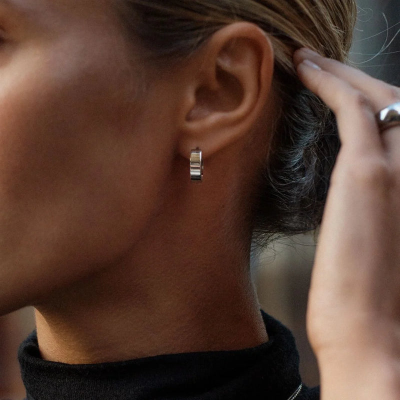 Edblad Fave Hoops Earrings - Steel