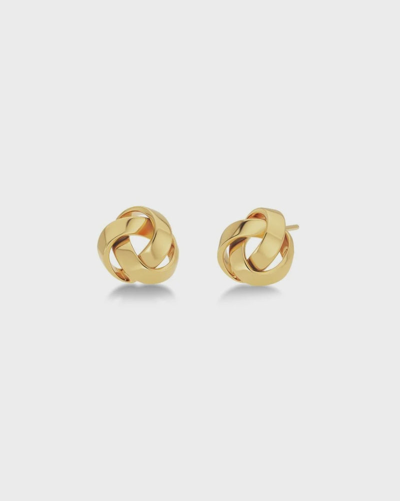 Edlad Gala Stud Earrings - Gold