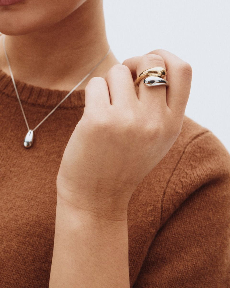 Edblad Harmony Necklace Ring Mixed  - Gold/Silver