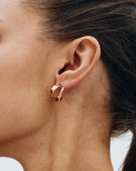Edblad Plie Hoops Double Gold Earrings - Gold