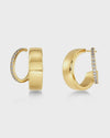 Edblad Plie Hoops Double Gold Earrings - Gold