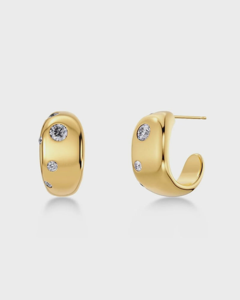 Edblad Selena Hoops S - Gold