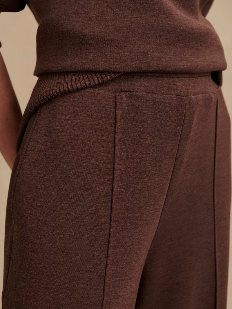 Varley The Wide Leg Pant 30 - Coffee Bean Marl