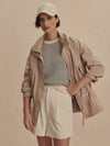 Varley Rema Short Rain Jacket - Light Taupe