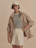 Varley Rema Short Rain Jacket - Light Taupe