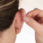 Scream Pretty Teardrop Single Flat Back Earring - Gold
