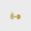 Scream Pretty Teardrop Single Flat Back Earring - Gold