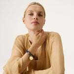 Vanessa Baroni Stone Flex Bracelet  - Blue Jeans Marble