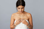 Anna Beck Blue Pearl Station Necklace - Gold